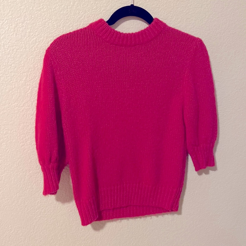 Hot pink spring sweater